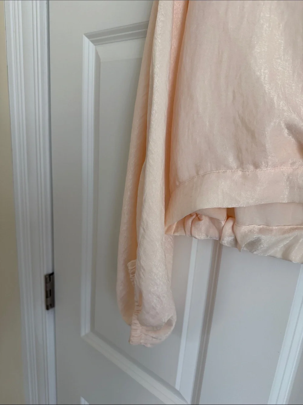 Free People Blush Draped Wrap V-Neck Blouse